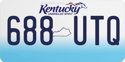 KY license plate 688UTQ