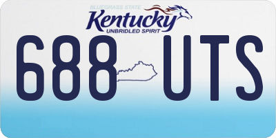 KY license plate 688UTS