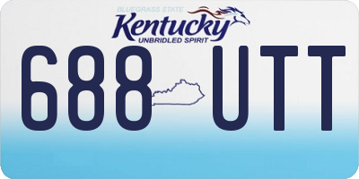 KY license plate 688UTT