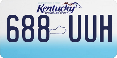 KY license plate 688UUH