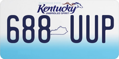 KY license plate 688UUP