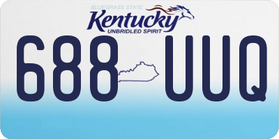 KY license plate 688UUQ