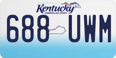 KY license plate 688UWM