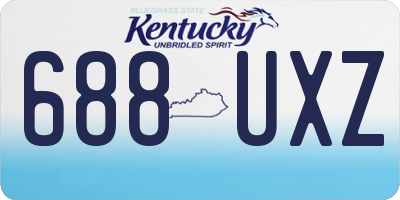 KY license plate 688UXZ