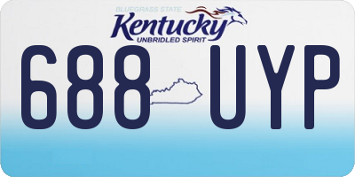 KY license plate 688UYP