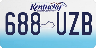 KY license plate 688UZB