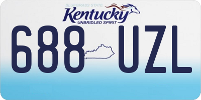 KY license plate 688UZL