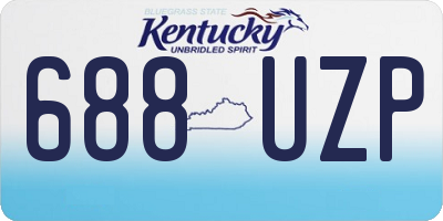 KY license plate 688UZP
