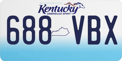 KY license plate 688VBX