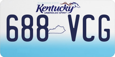 KY license plate 688VCG