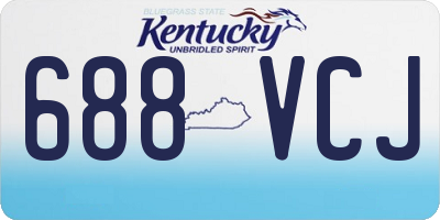 KY license plate 688VCJ
