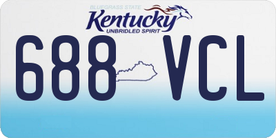KY license plate 688VCL