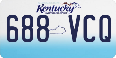 KY license plate 688VCQ