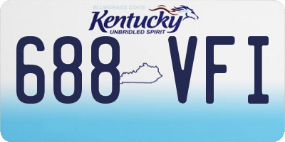 KY license plate 688VFI