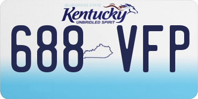 KY license plate 688VFP