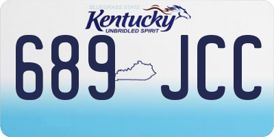KY license plate 689JCC