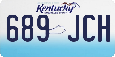 KY license plate 689JCH