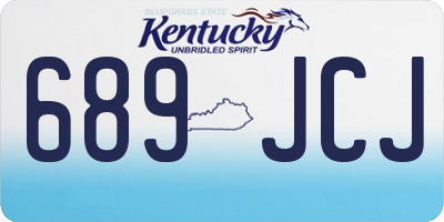 KY license plate 689JCJ