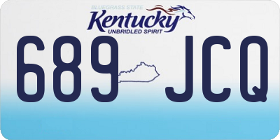 KY license plate 689JCQ