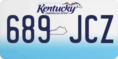 KY license plate 689JCZ