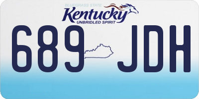 KY license plate 689JDH