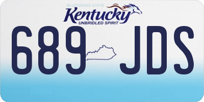 KY license plate 689JDS
