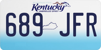 KY license plate 689JFR