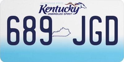 KY license plate 689JGD