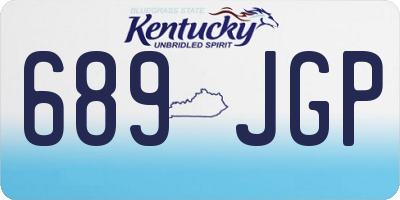 KY license plate 689JGP