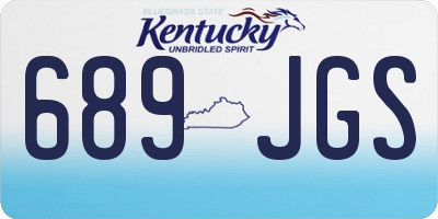 KY license plate 689JGS