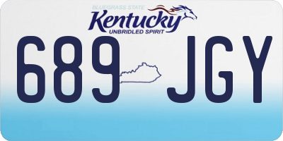 KY license plate 689JGY