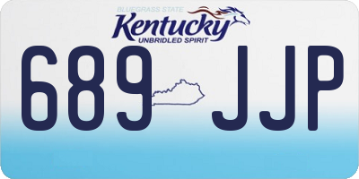 KY license plate 689JJP