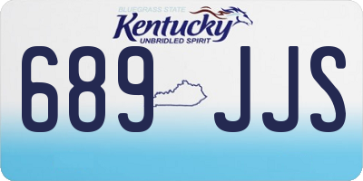 KY license plate 689JJS