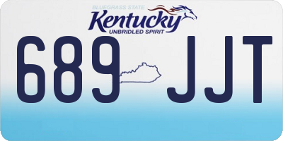KY license plate 689JJT