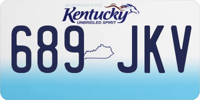 KY license plate 689JKV