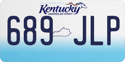 KY license plate 689JLP