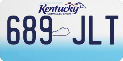 KY license plate 689JLT