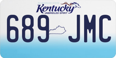 KY license plate 689JMC