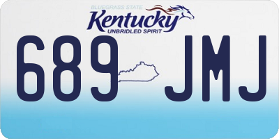 KY license plate 689JMJ