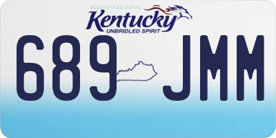 KY license plate 689JMM