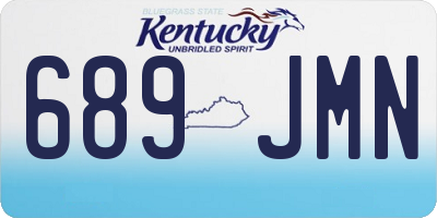 KY license plate 689JMN