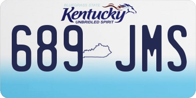 KY license plate 689JMS
