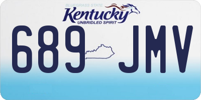 KY license plate 689JMV
