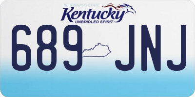 KY license plate 689JNJ