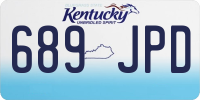 KY license plate 689JPD