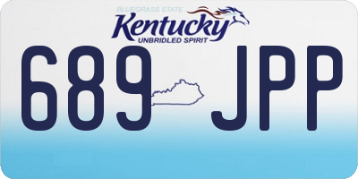 KY license plate 689JPP