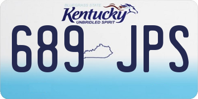 KY license plate 689JPS