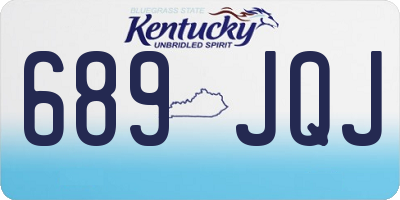 KY license plate 689JQJ