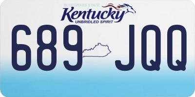 KY license plate 689JQQ
