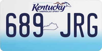 KY license plate 689JRG